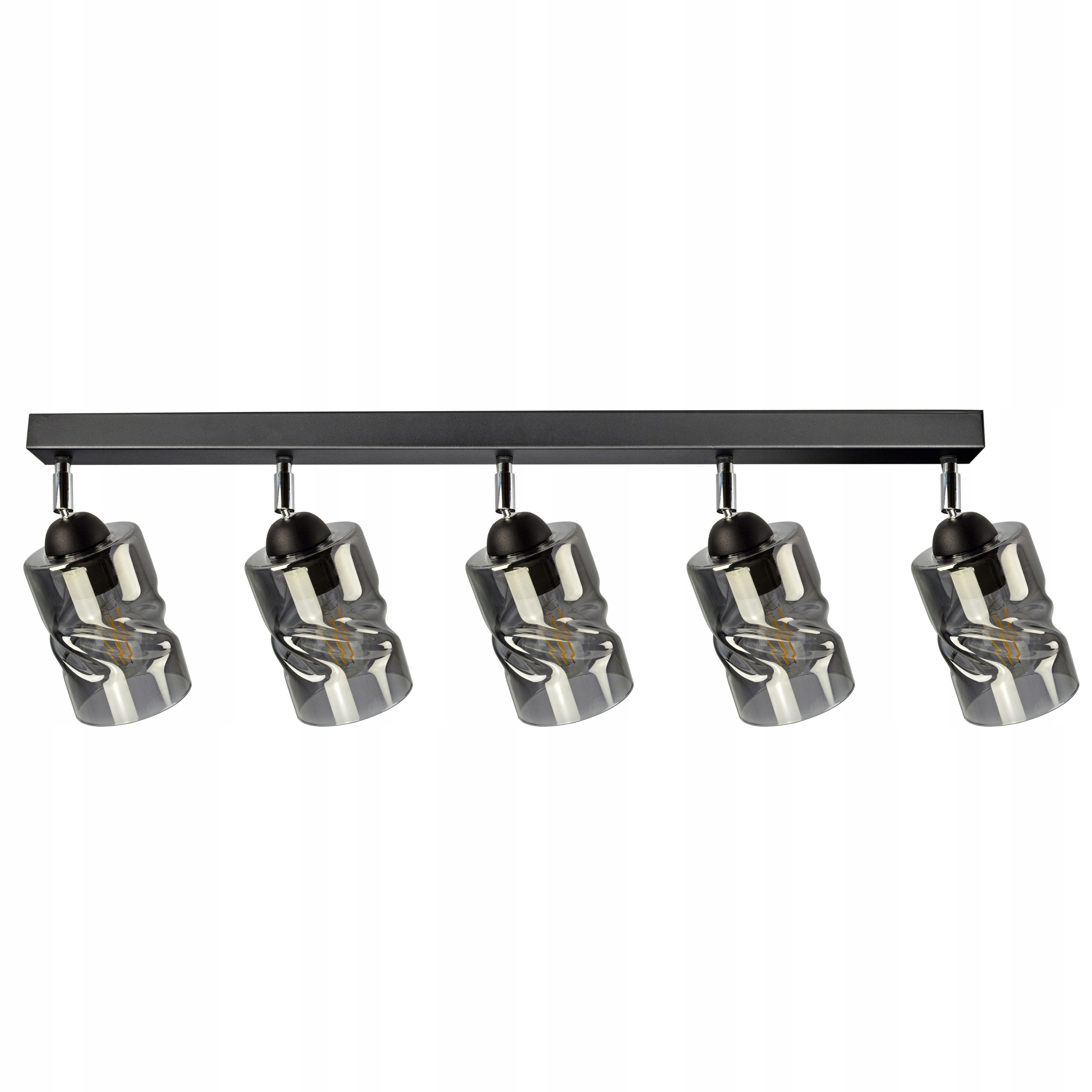 

Szklana Lampa Żyrandol Plafon Ruchome klosze Led