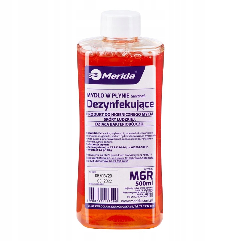 

Merida Mydło W Płynie Dezynfekujące 500 ML Butelka