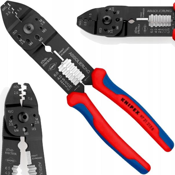Knipex Kleště Na Hnětení 230 mm Pro Nasouvací, Neizolované Koncovky