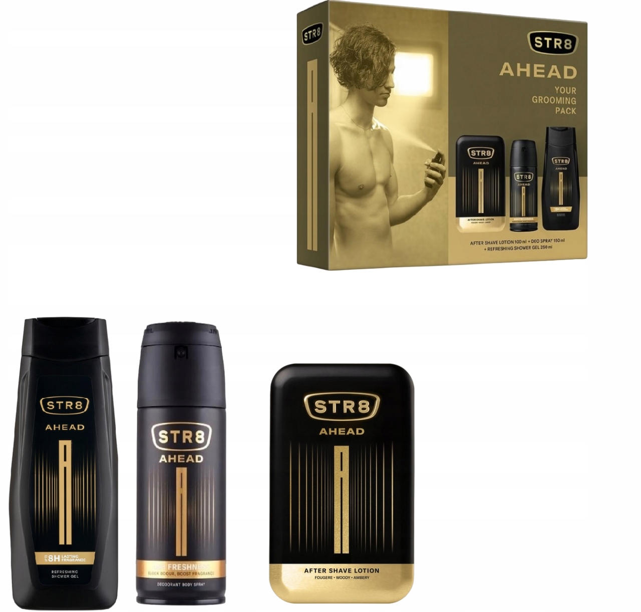 Dárková sada pro muže STR8 Ahead 3 prvky