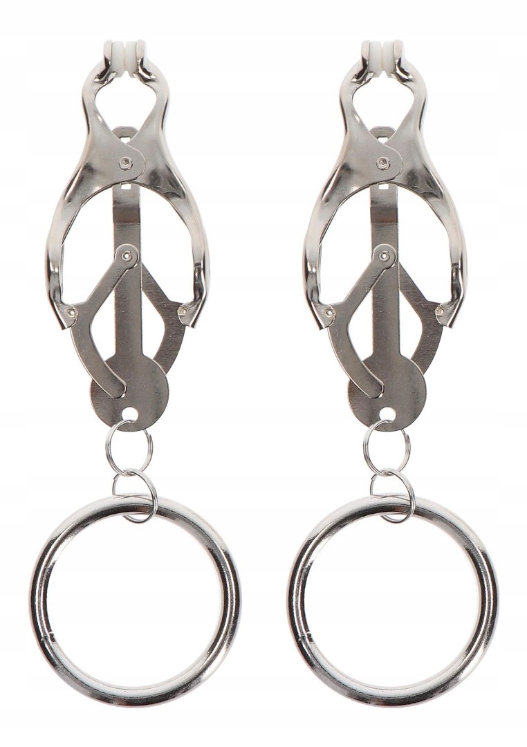 Butterfly Clamps With Ring Silver SCALA