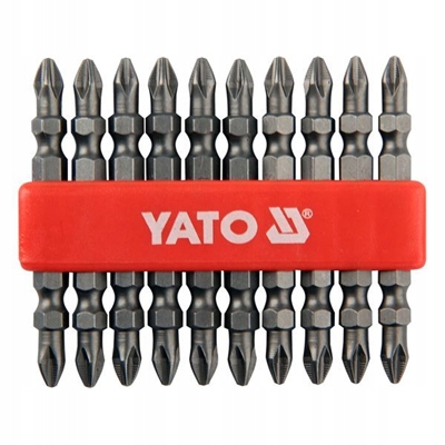 

Końcówki wkrętakowe dwustronne ph2x65mm 10szt Yato