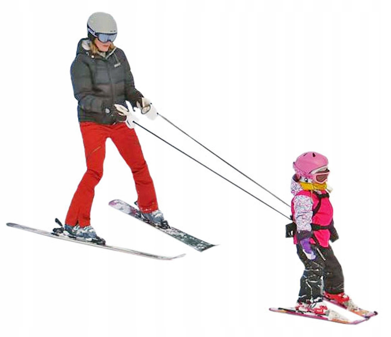 Szelki pasy asekuracyjne do nauki jazdy na nartach