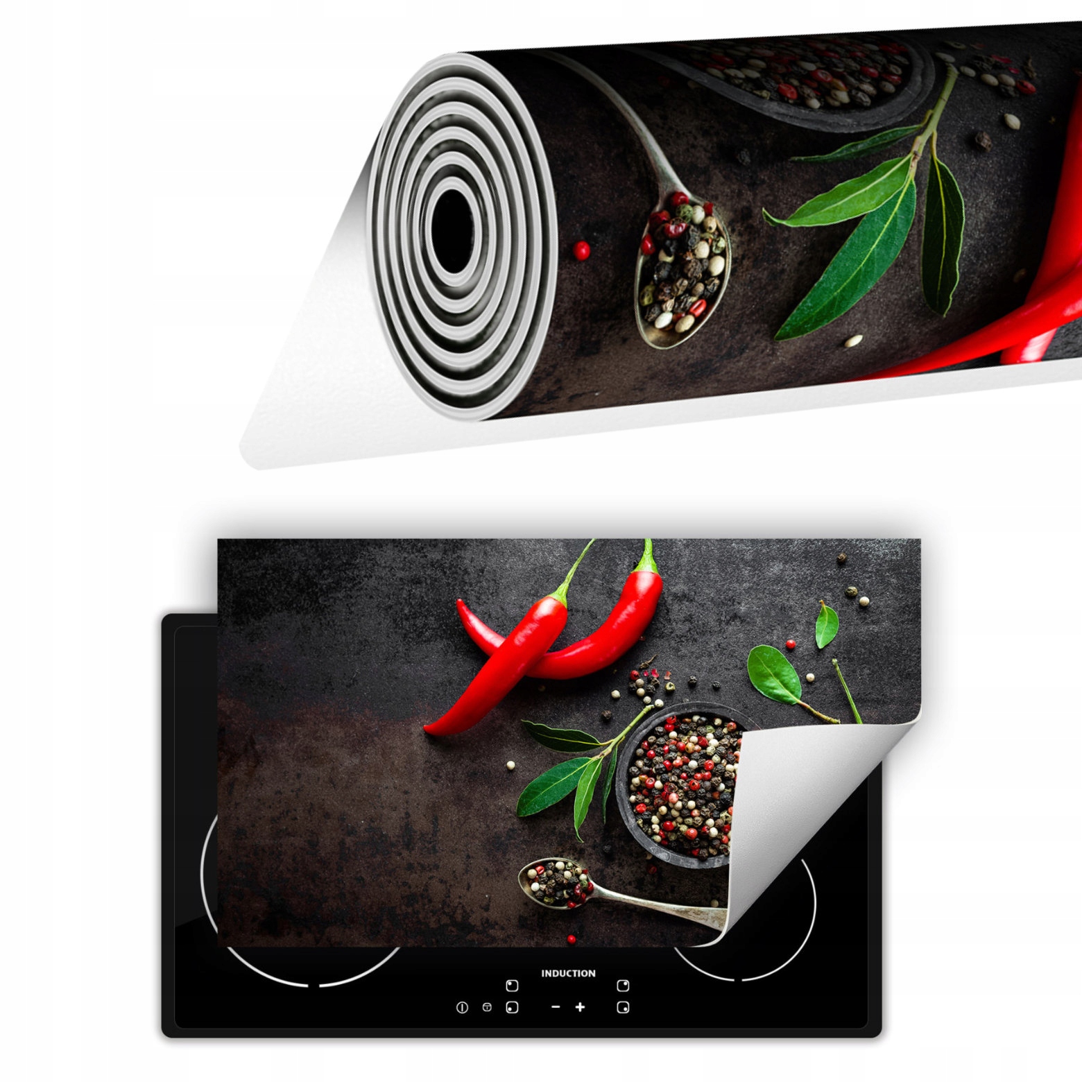 Vinylová Krytka Na Sporák 90x52 Chilli koření