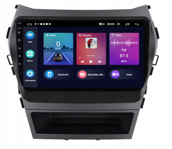 Radio Android Navigace Hyundai Sante Fe IX45 2013-2017 Bt Carplay 4GB 64GB