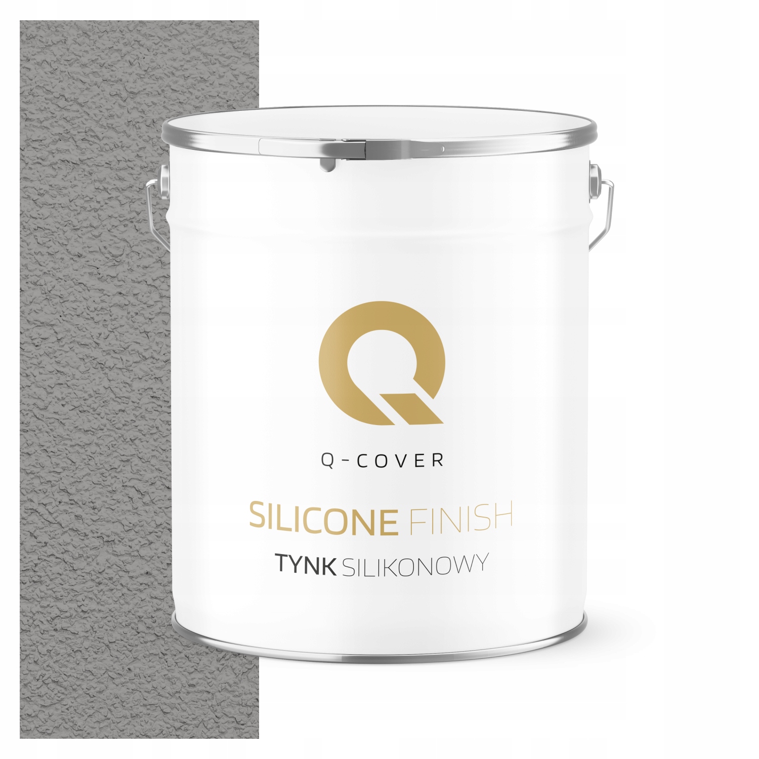 Silikonová Fasádní Omítka Šedá Platinová F264 7 Kg Granulace 3.0 mm