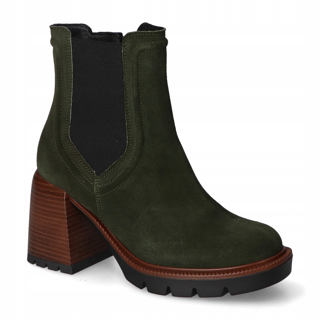 Kotníkové Boty Gamis 7326/G92 Zelený semiš 36