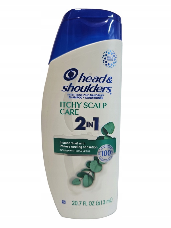 Péče o svědivou pokožku hlavy Head Shoulders 2 v 1 613 ml.