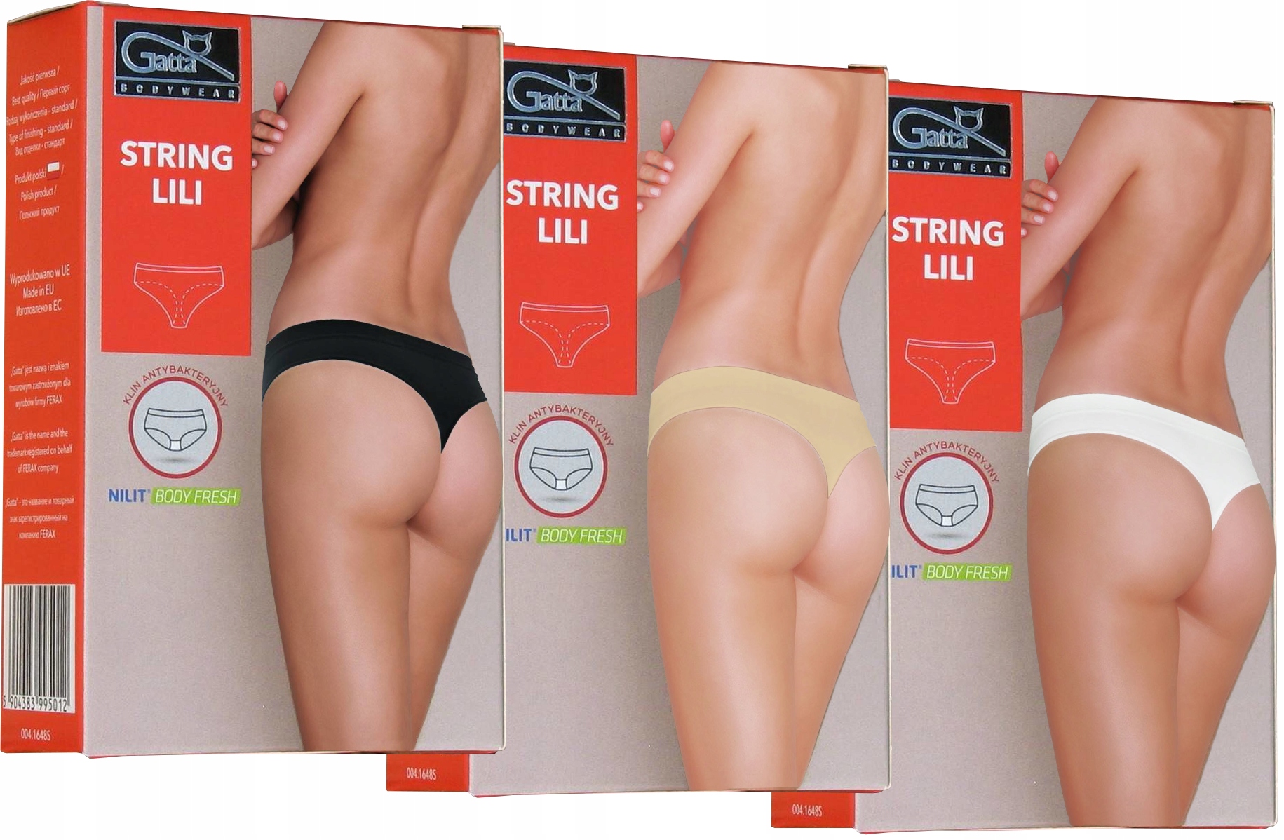 

Gatta String Zestaw 3 szt - Stringi LILI r.3