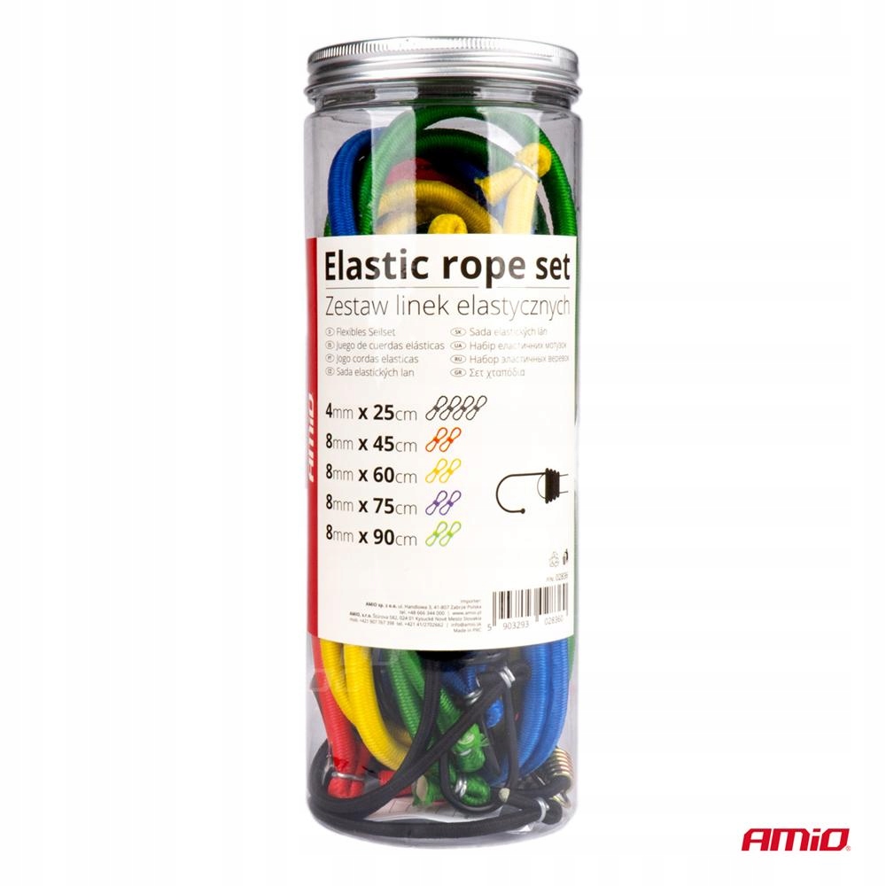 Linki Elastyczne Gumy Do Mocowania Bagażu zestaw komplet 12 szt.