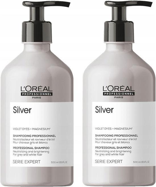 Loreal Silver Šampon Pro Šedivé Vlasy Sada