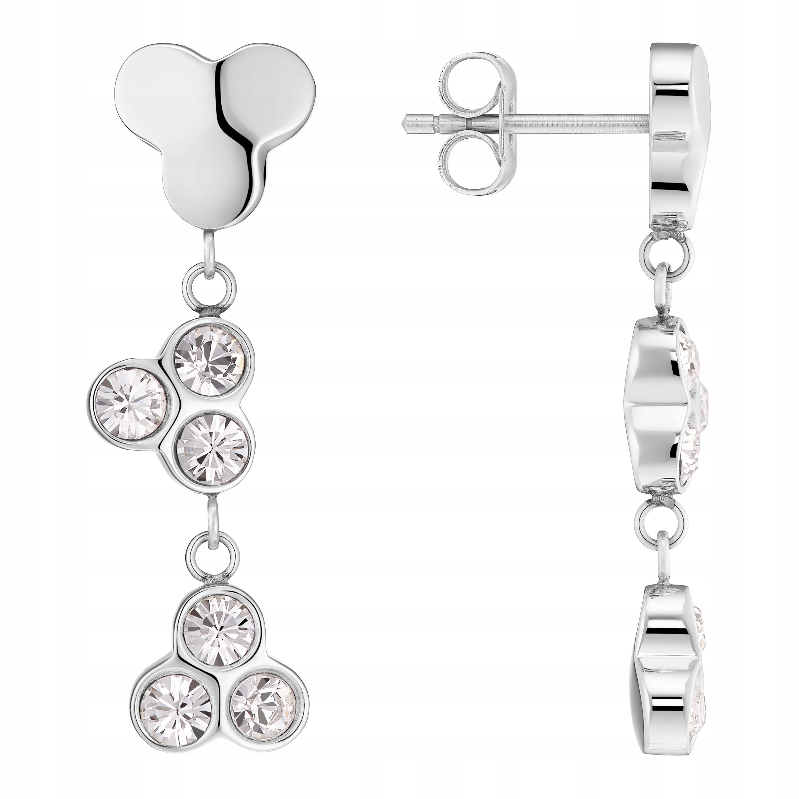 Magnetické závěsné Náušnice s krystaly