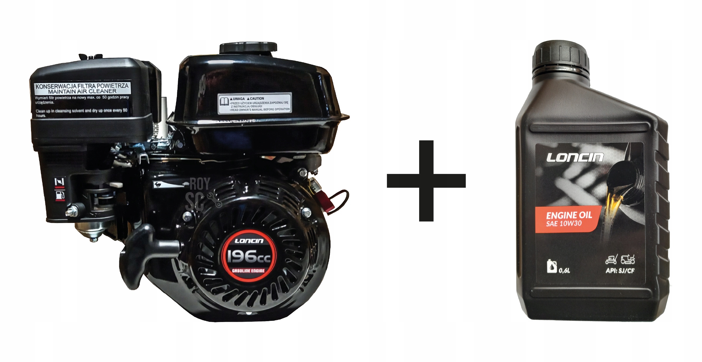 Motor Loncin G200F R-m Zahušťovač Půdy Horizontální Hřídel Typ Vel. 19,05 mm Olej