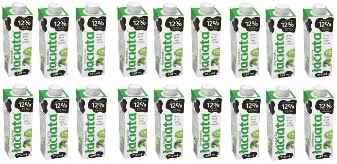 Levně 18x 250 ml Latinská Smetana Uht 12% Karton