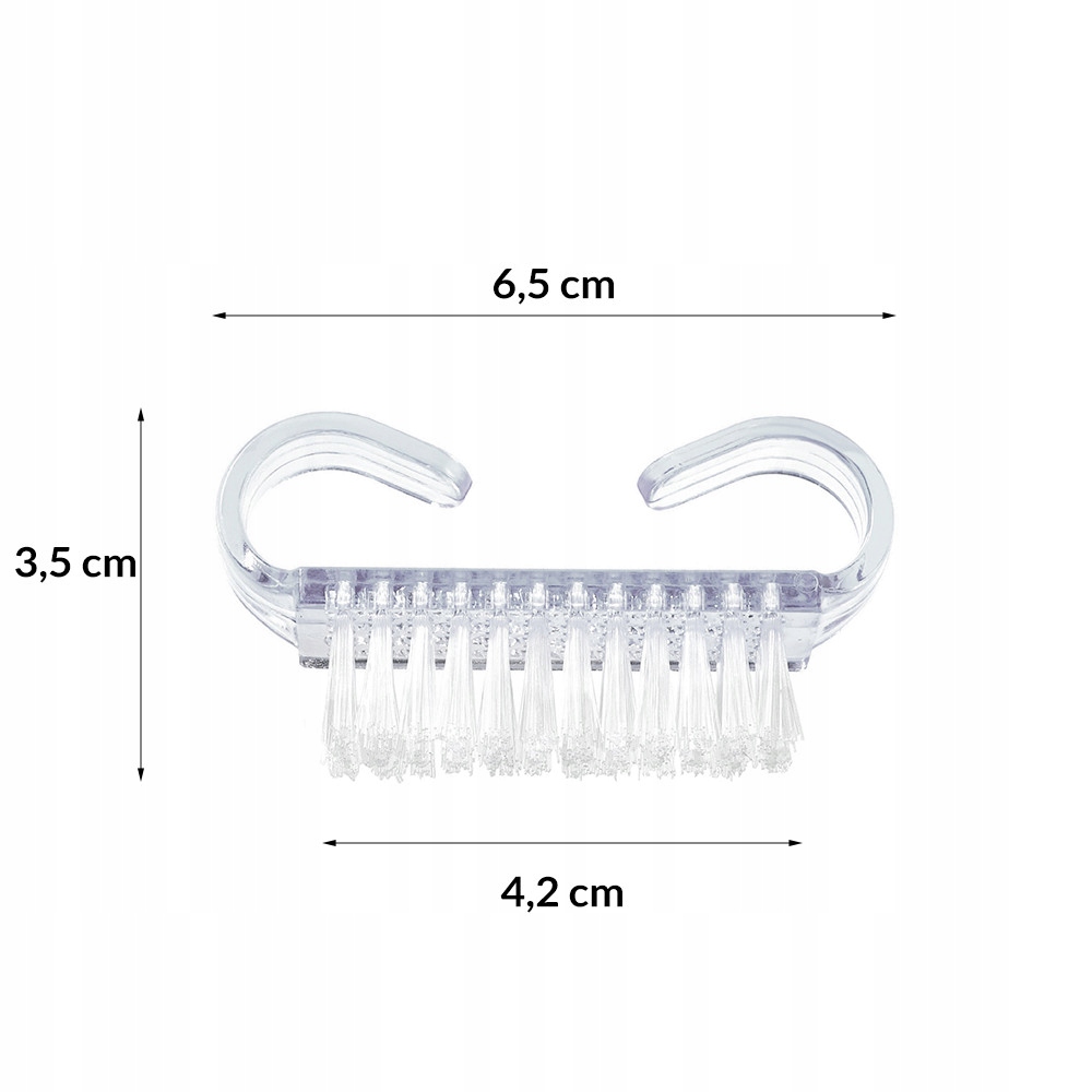 SZCZOTECZKA DO PAZNOKCI MAŁA BEZBARWNA DO MANICURE I USUWANIA PYŁU Marka ForMe