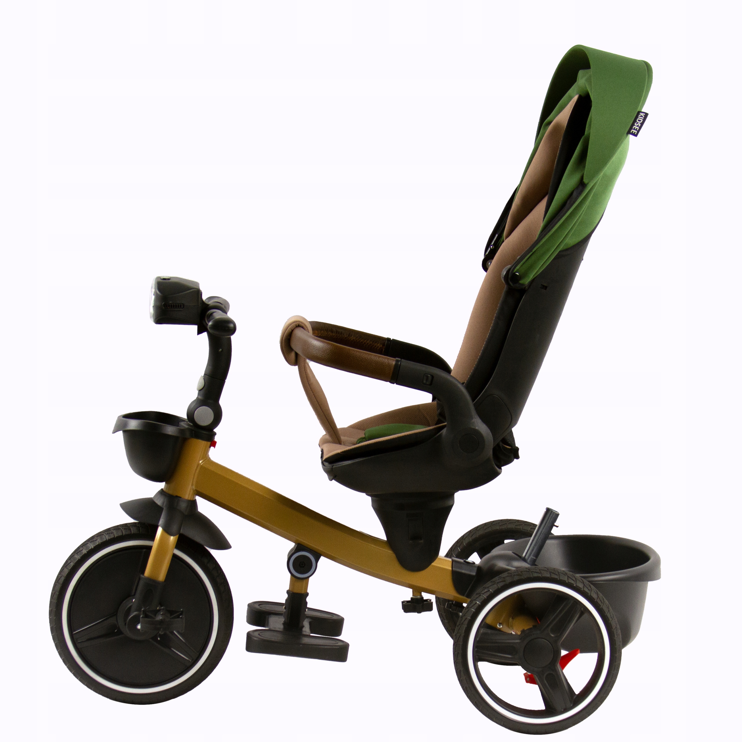 ROWEREK TRÓJKOŁOWY KIDSEE RAPTOR Z MUZYKĄ I ŚWIATŁEM POMPOWANE KOŁA Waga 11.2 kg