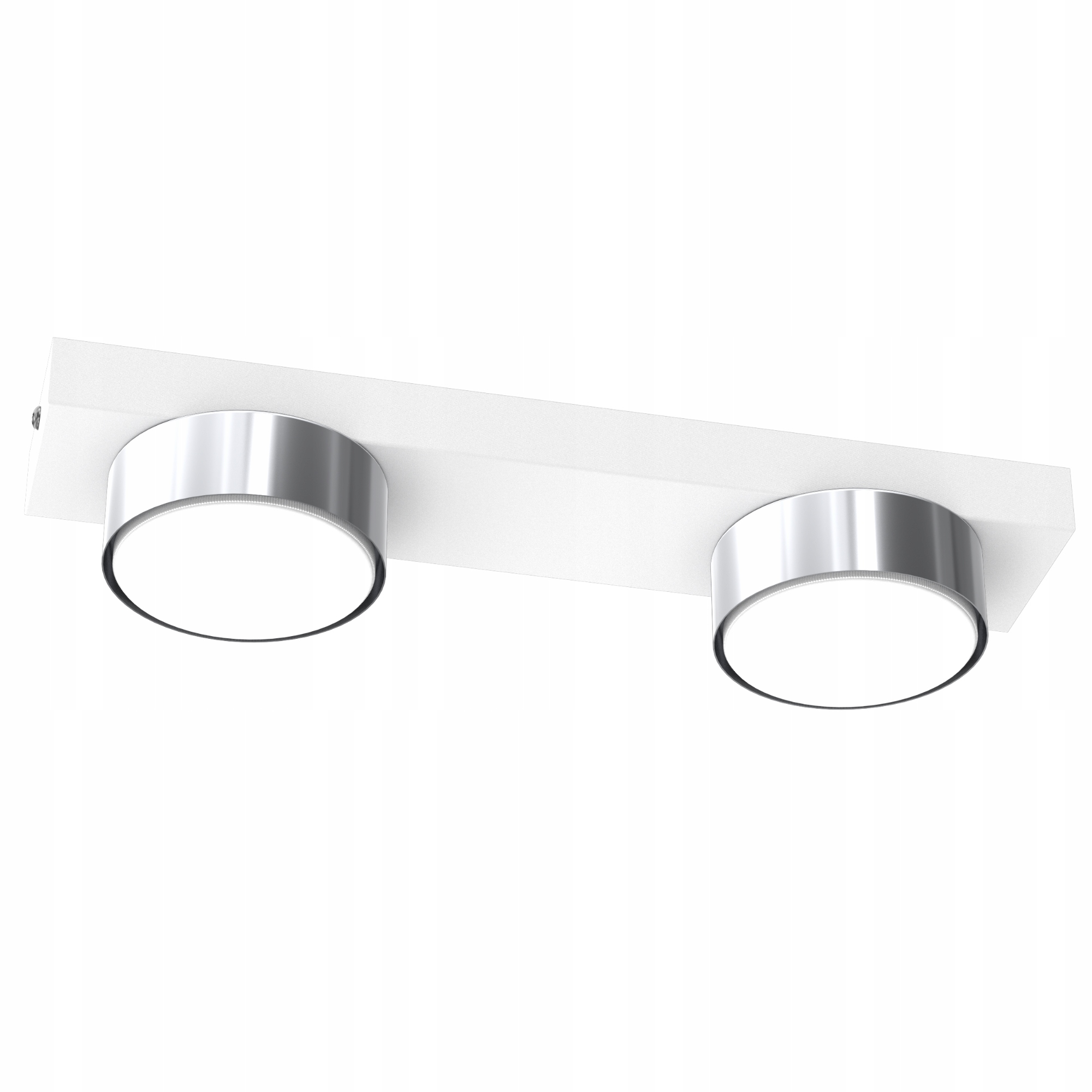 Lampa Sufitowa Plafon Led Loft GX53 Biały Chrom Polska Nowoczesna Lampa