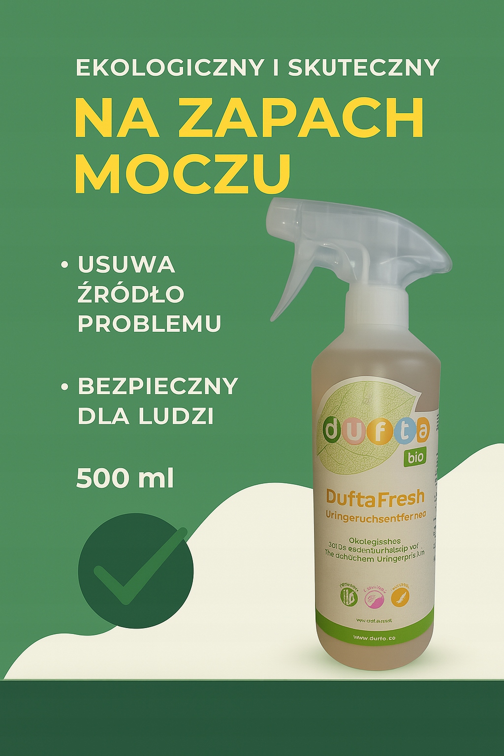 Levně DuftaFresh Spray neutralizátor zápachu moči (lidský) 500 ml