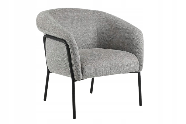 Křeslo Clover Brego černá/šedá do obývacího pokoje Sig