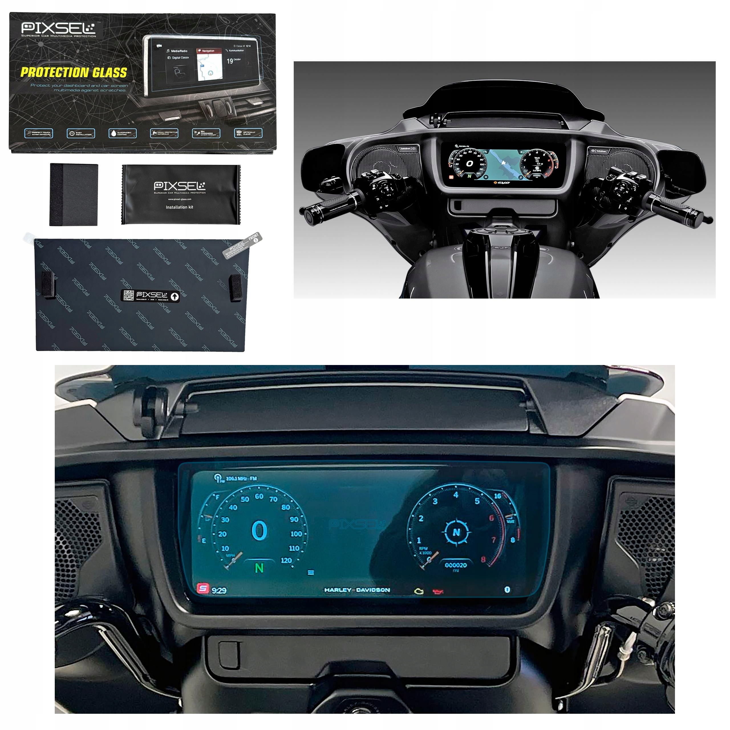 Matowe Szkło Ochronne Harley-davidson 2023 Cvo Street GLIDE-13.4“