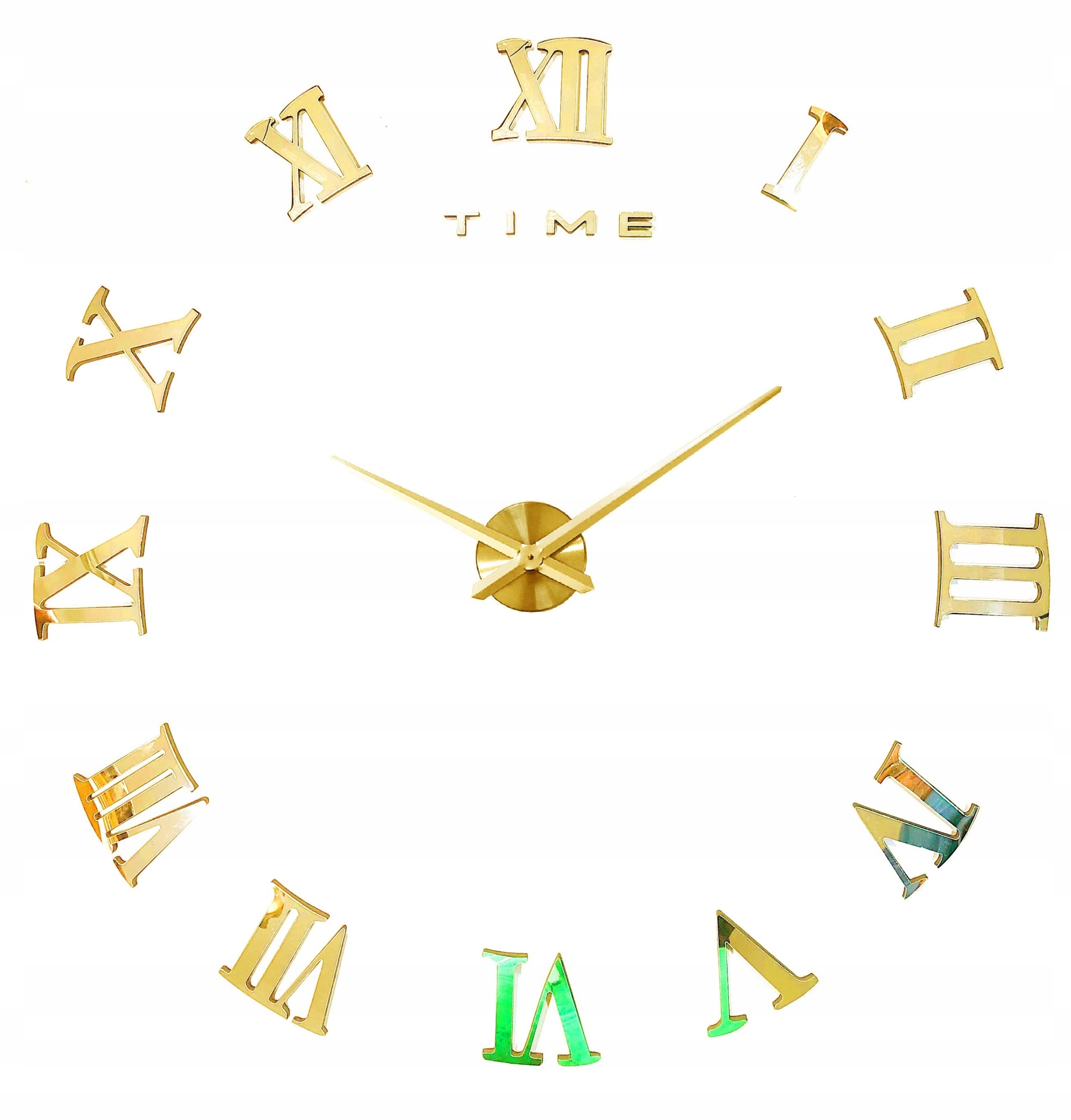 

Zegar Ścienny Duży Diy Naklejany Na Ścianę Lustro