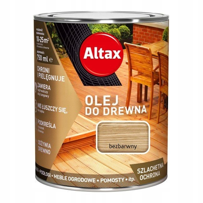 

Altax Olej do Drewna 0,75l Bezbarwny