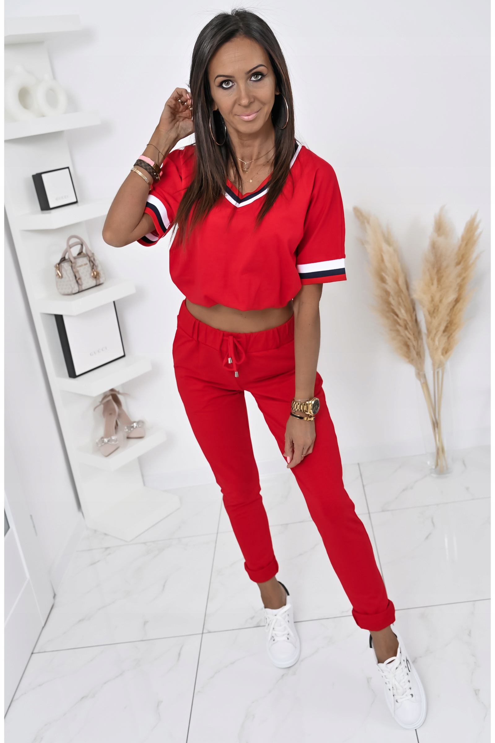 ŚLICZNY WIOSENNY KOMPLET DRESOWY JEFREY! WZ.2 S/M Rękaw krótki rękaw