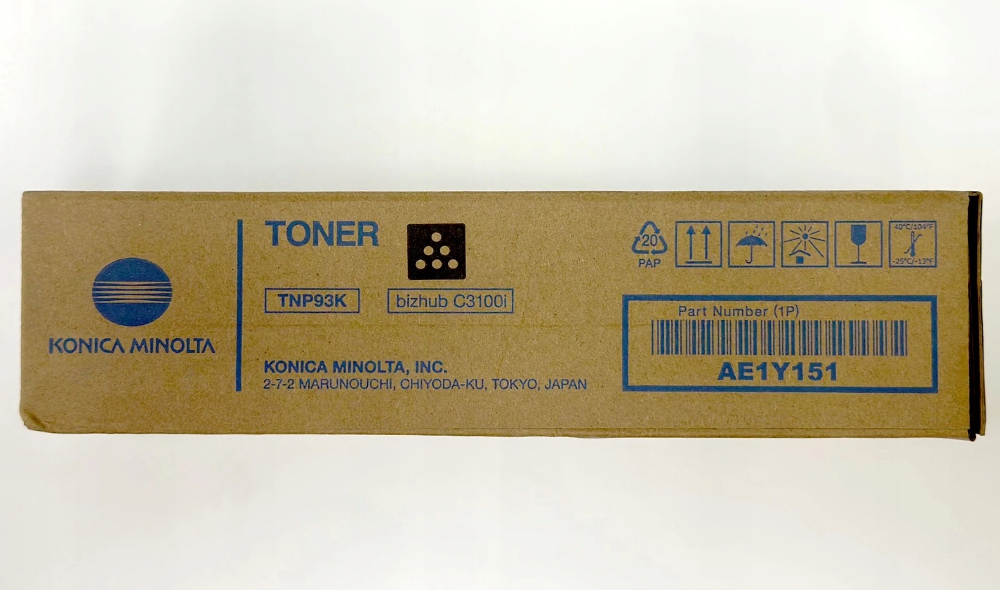 Originálny toner TNP-93K (TNP93K) AE1Y151 Konica Minolta bizhub C3100i