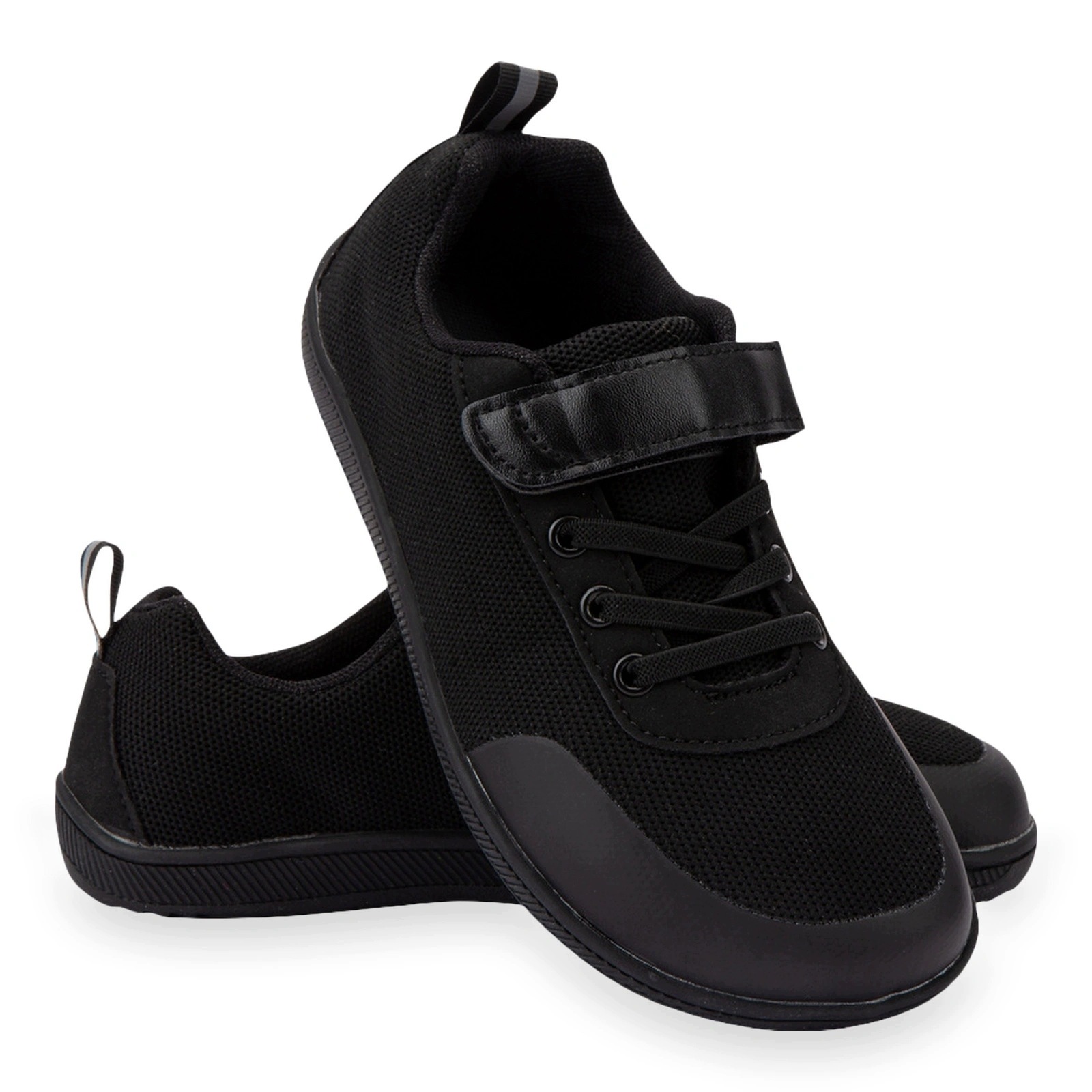 Buty barefoot tenisówki lekkie dziecięce Zz Faber Kids Mesh Black 28