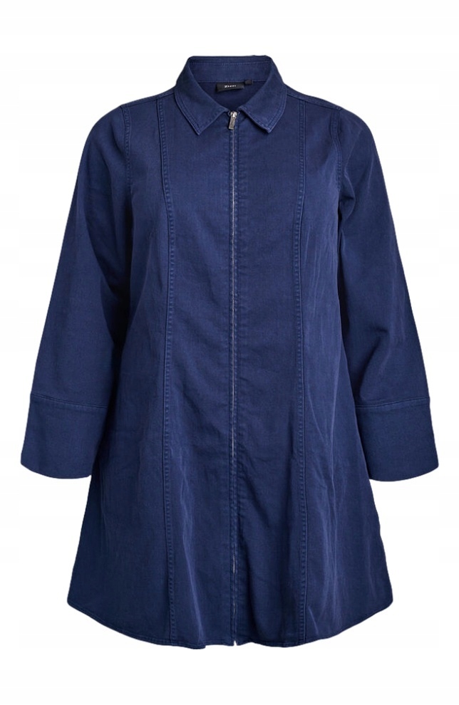 Tunika Plus Size Zizzi Tmavě Modrá Šaty Se Zipem 693A 48
