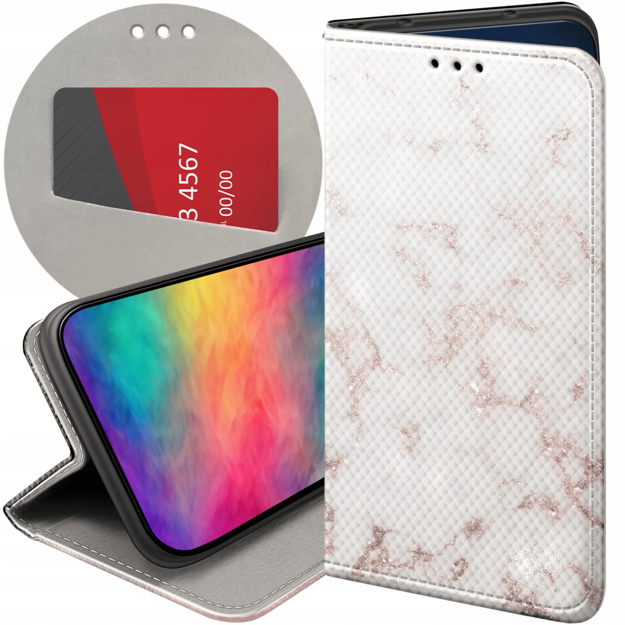 Etui Do Samsung A52 A52 5G A52S A52S 5G Białe Kamień Kształty
