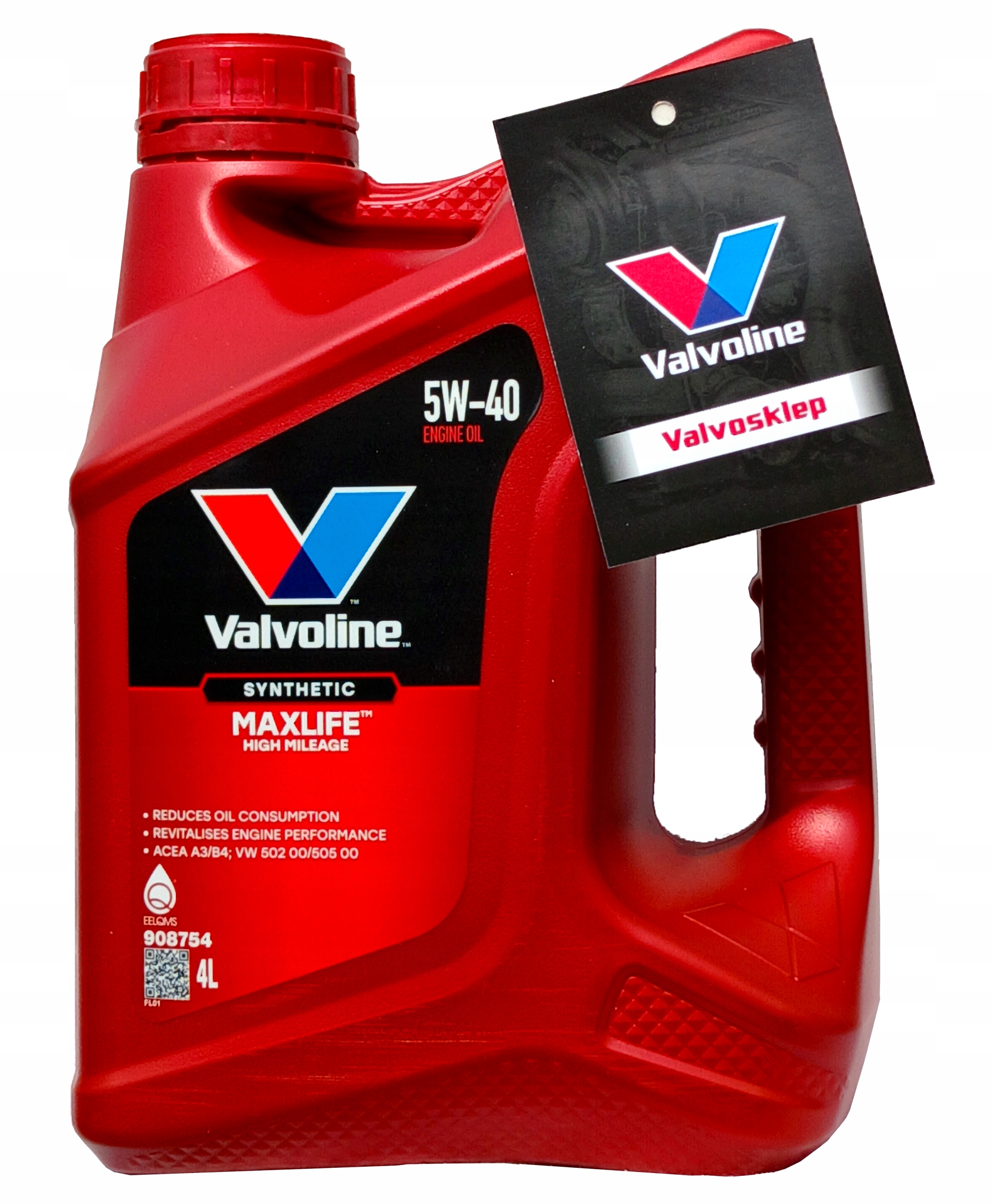 Valvoline MaxLife Synthetic 5W40 4L Oryginał Nowy