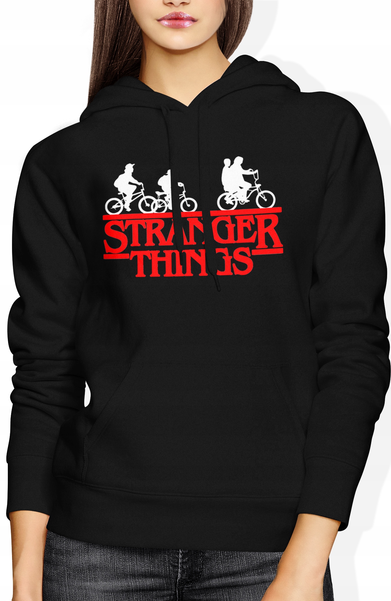

Damska Bluza Z Kapturem Stranger Things Rozmiar S