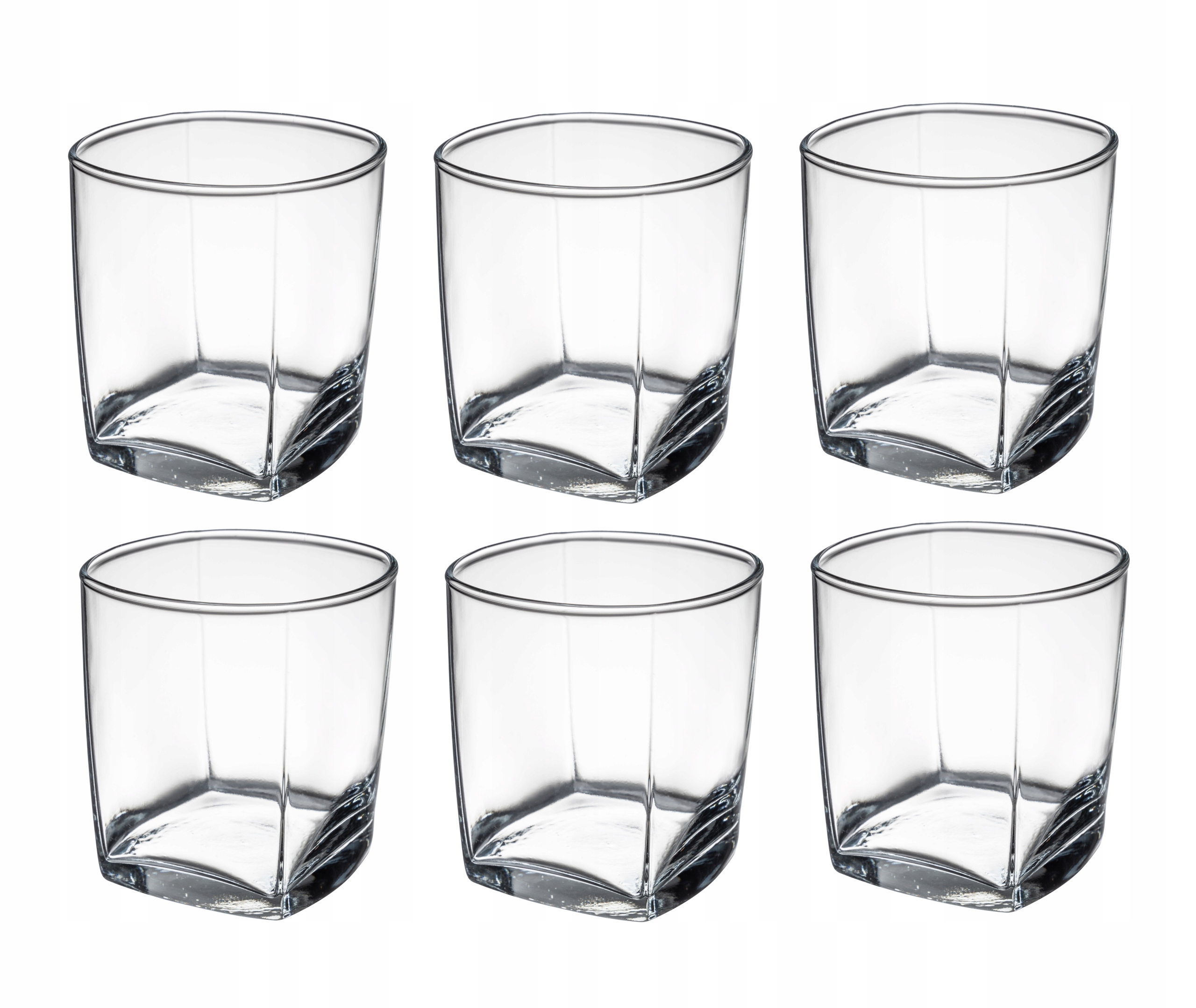 

Szklanki kwadratowe do whisky drinków 310 ml 6 szt