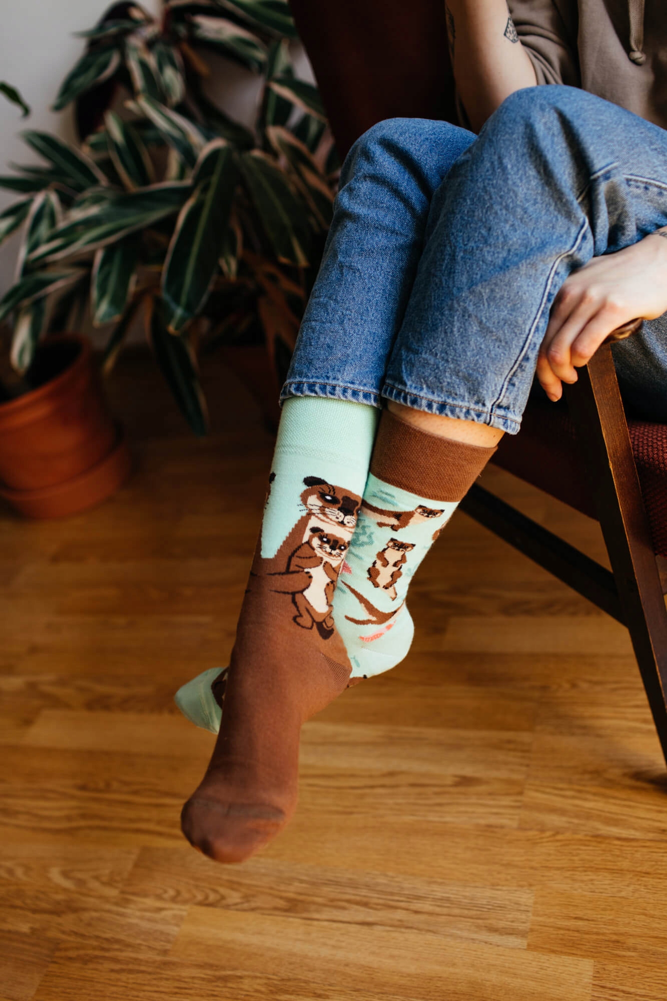 Zabawne stopki w wydry Many Mornings 43-46 Marka Many Mornings