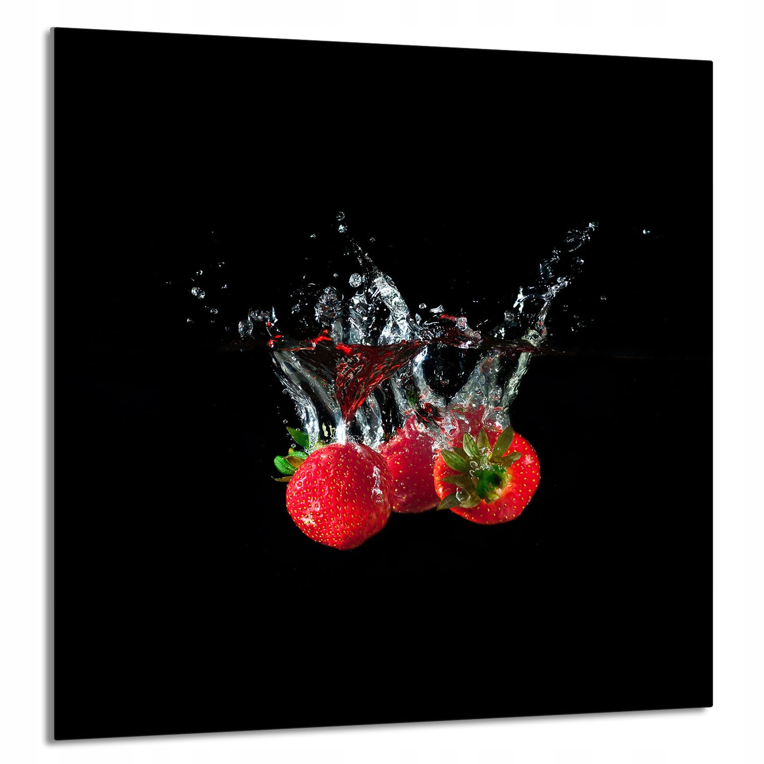 Skleněný Panel Do Kuchyně 60x65 Jahody Tvrzené Sklo