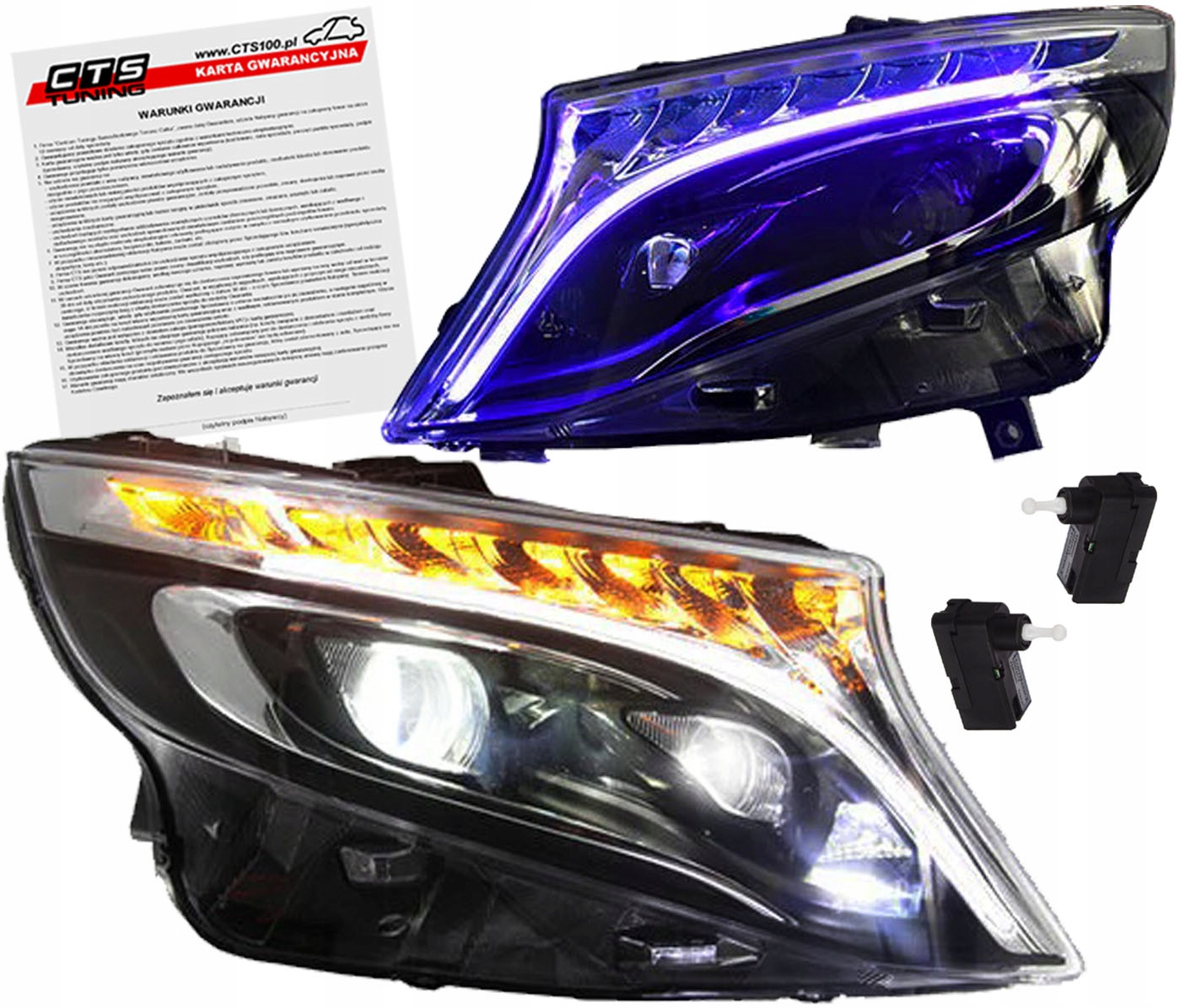Mercedes Vito V-klasa W447 14-23 Lampy přední světlomety Bi-LED