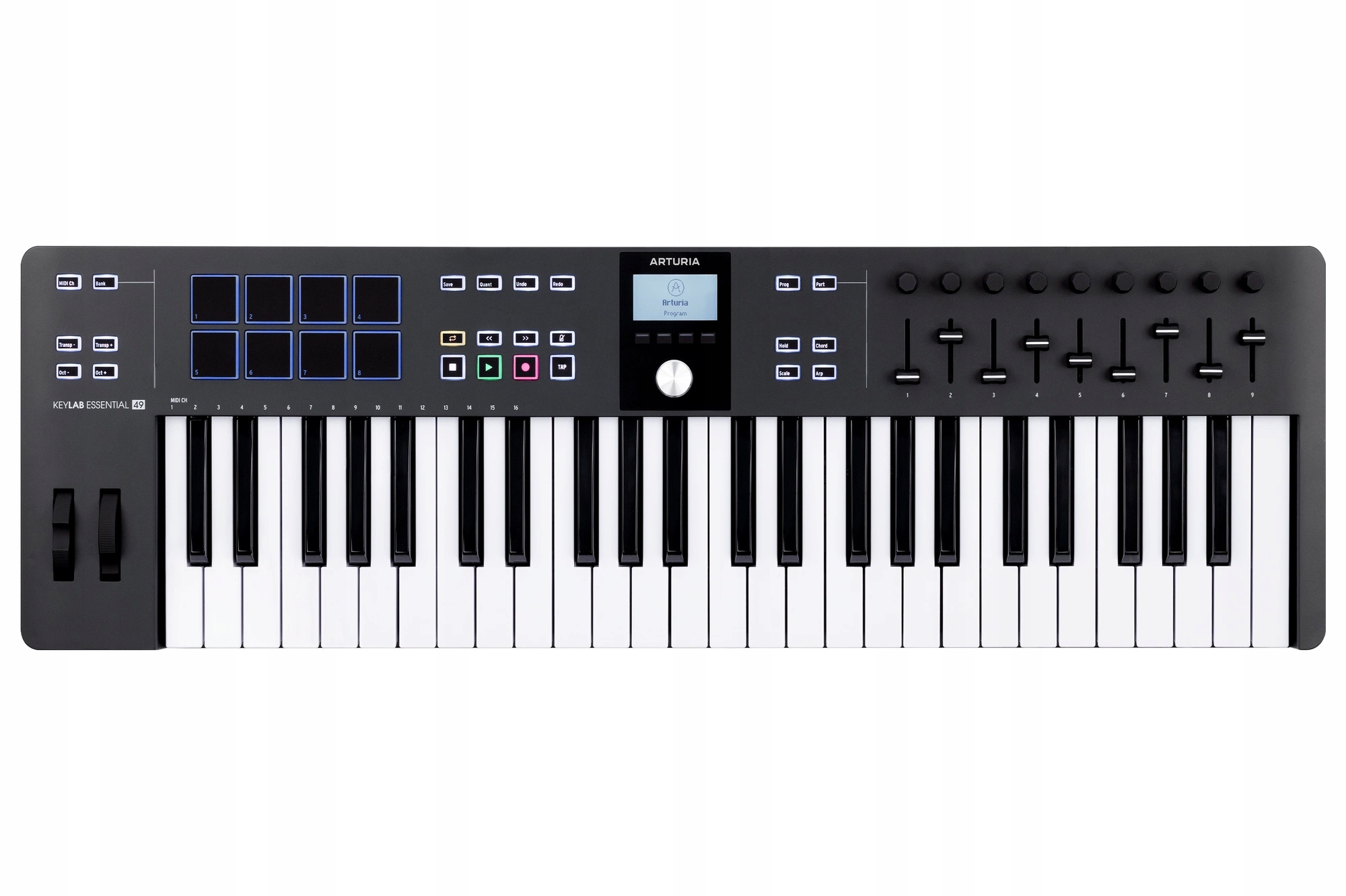 Arturia KeyLab Essential 49 mk3 Black – ovládací klávesnice