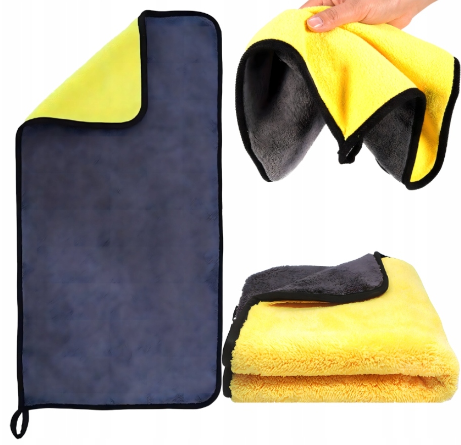 Ręcznik z Mikrofibry do Osuszania Auta Samochodu Lakieru 400GSM 60x30 cm