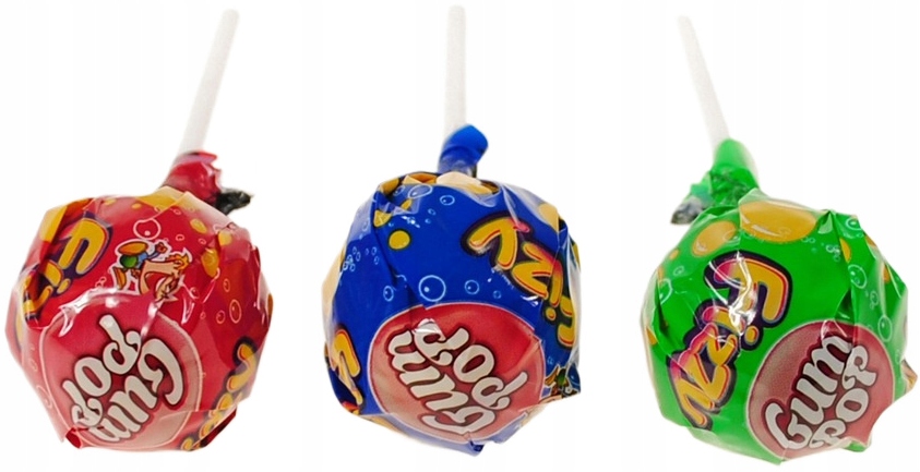 Levně Argo Gum Pop Lízátka s ovocnou příchutí a žvýkačkou 15 g 100 ks