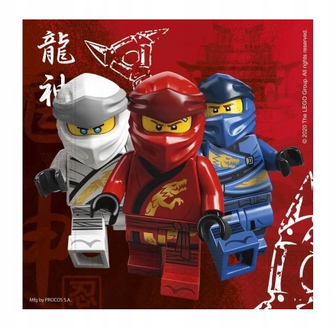 

Serwetki papierowe Lego Ninjago 33x33 cm, 16 szt