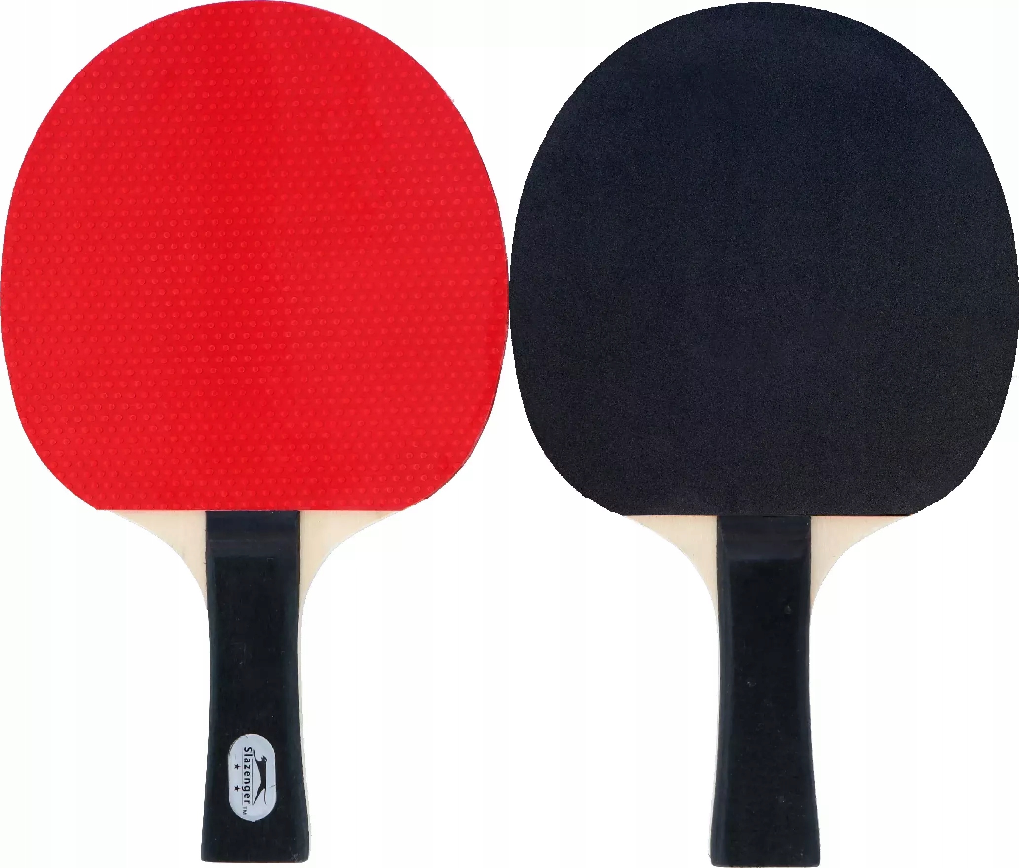 Zestaw do tenisa stołowego ping ponga 4x rakietki 10x piłeczki SLAZENGER Kolor dominujący odcienie niebieskiego