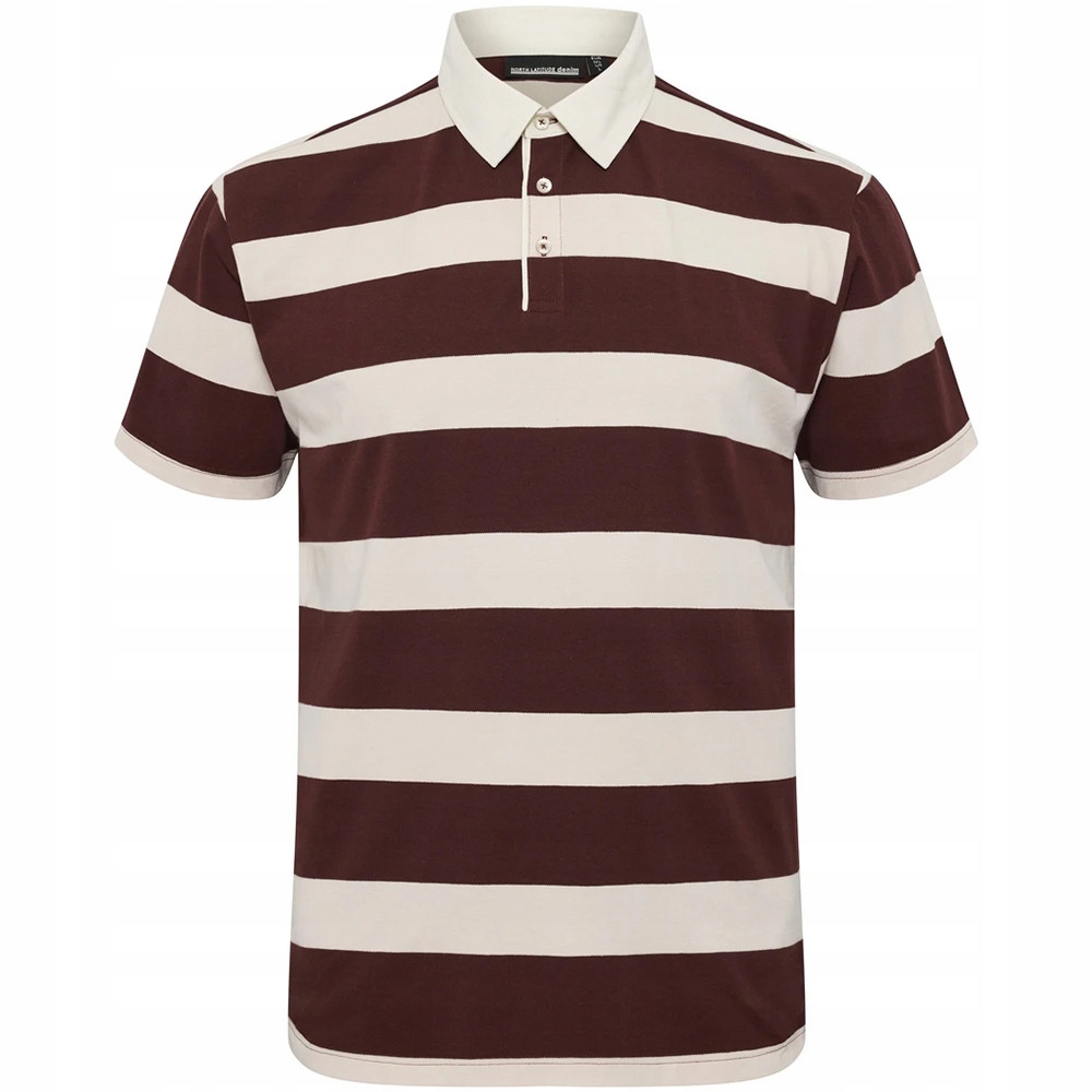 North Latitude polokošile pánská 51315 nadměrné velikosti 5XL bordó