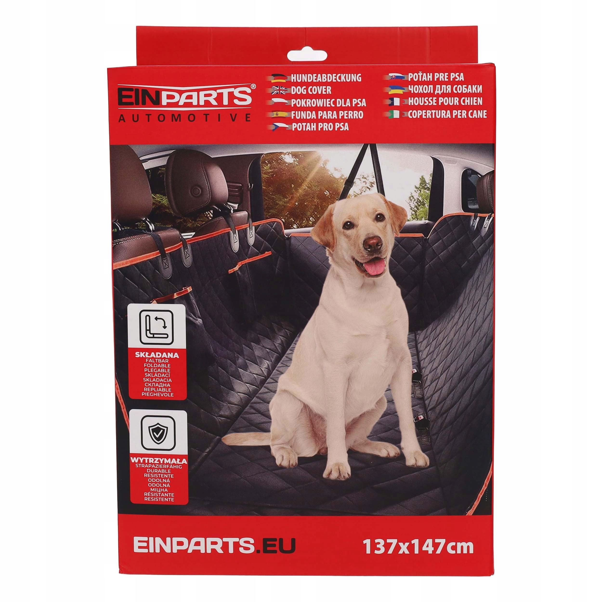 Levně Einparts Ochranná Podložka Pro Zvířata Na Zadní Sedadlo 137 X 147 CM
