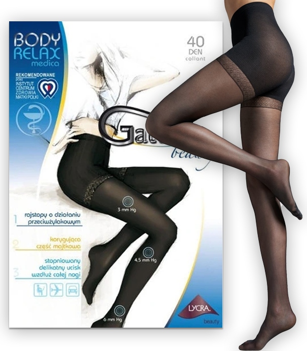 

Gatta Body Relaxmedica 40den rajstopy zdrowotne r3