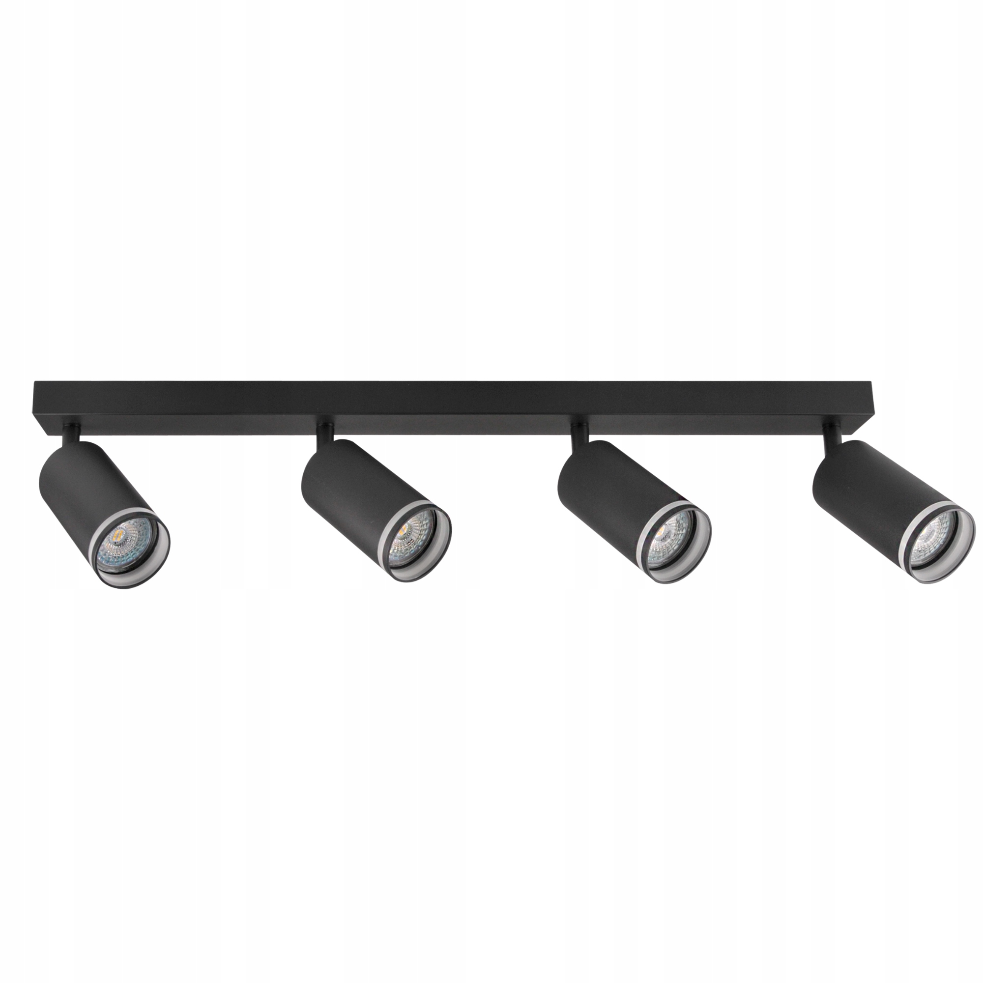 stropní svítidlo Halogenové svítidlo Spot Listwa 4x E27 Tuba Reflektorky Černá