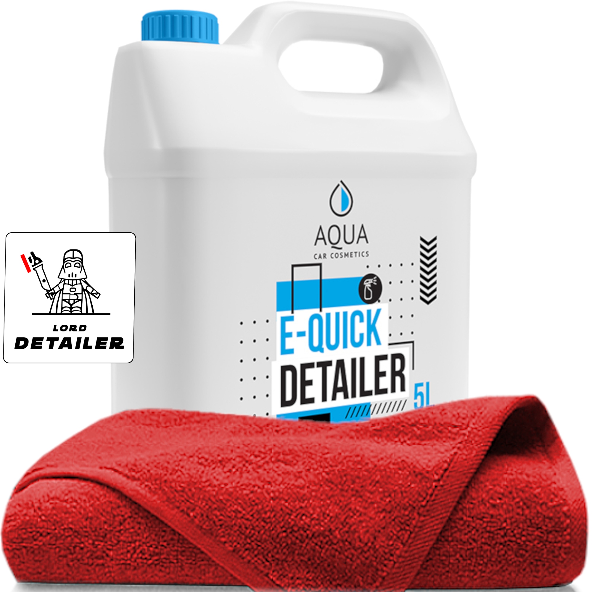 Aqua E-Quick Quick Detailer na lakovanie auta Auto Lesk Ochrana Qd 5L
