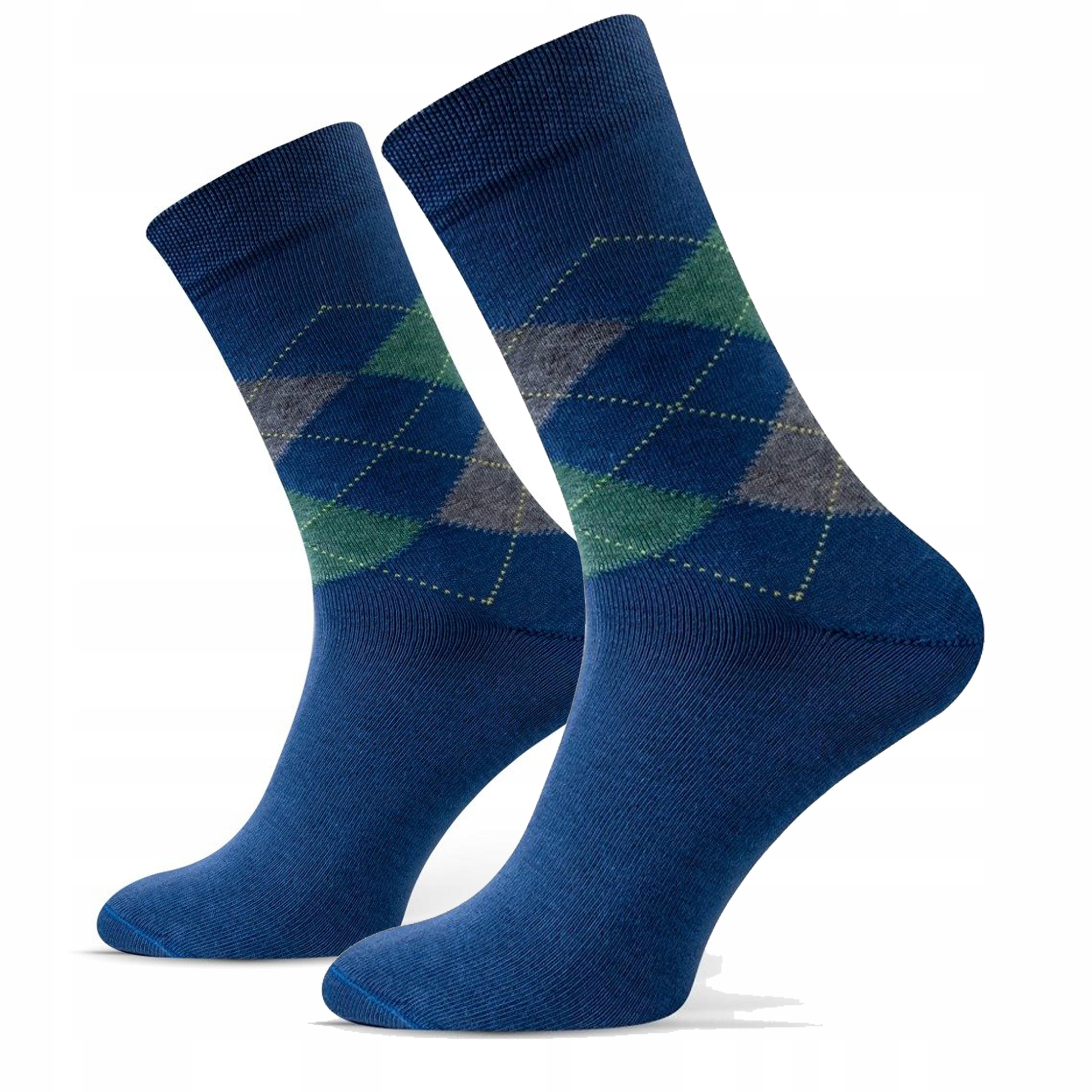 

bawełniane Skarpety Garniturowe romby Sesto Senso