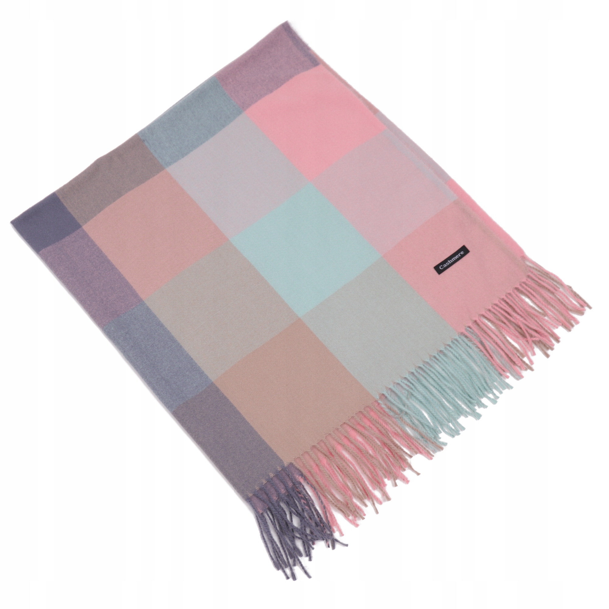 Chusta damska w kratę Długość (cm) 93 cm