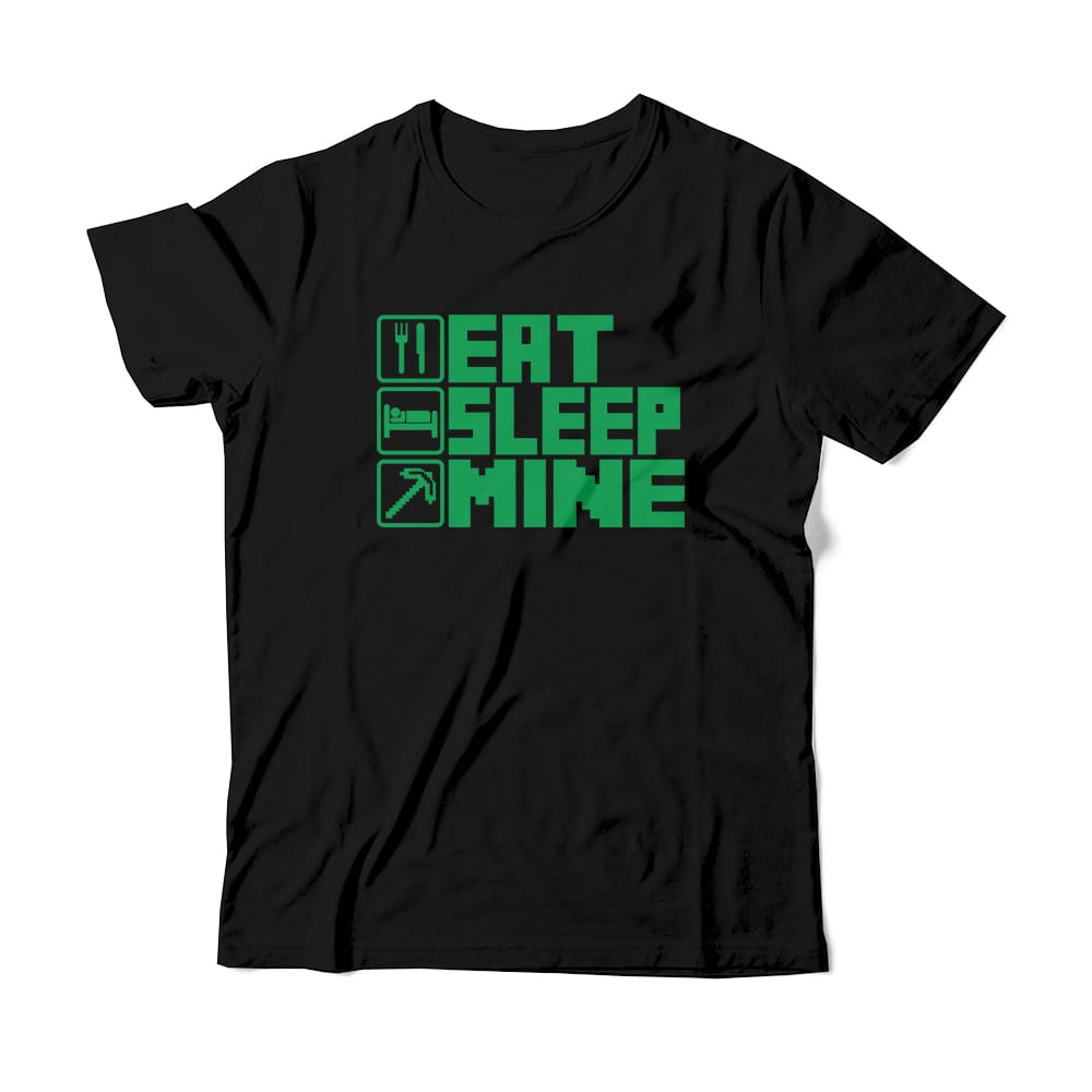 

Eat Sleep Mine #minecraft koszulka dziecięca